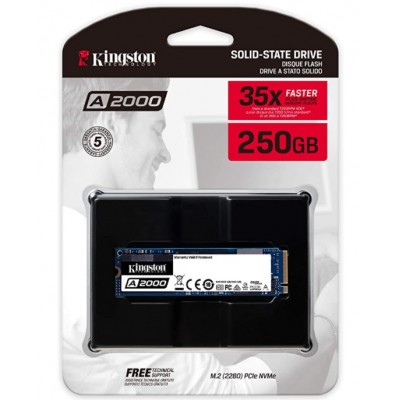 Kingston 250GB A2000 M.2 2280 NVMe Internal SSD