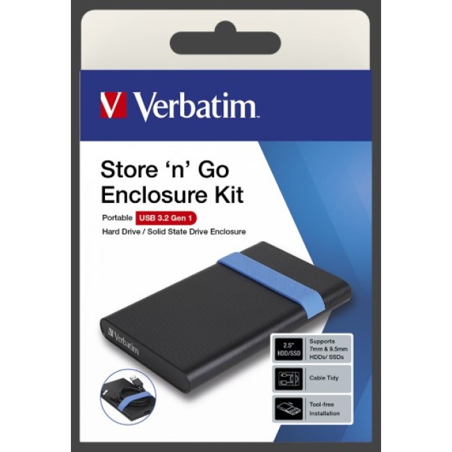 Verbatim Store 'n' Go 2.5'' Enclosure Kit USB 3.2
